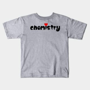 Chemistry Small Heart Kids T-Shirt